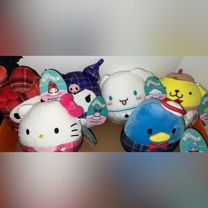 Squishmallow Hello Kitty Plaid Set